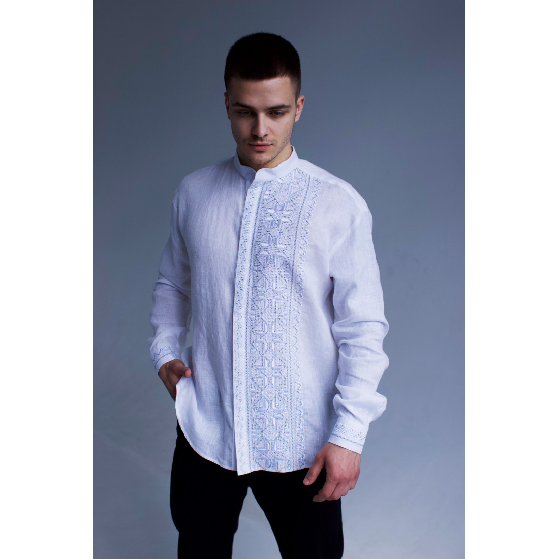 Mens embroidered dress shirts best sale