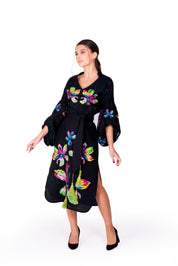 Dress "Sophia" with floral embroidery