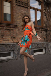 Mini-Dress "Sophia" with Floral Embroidery