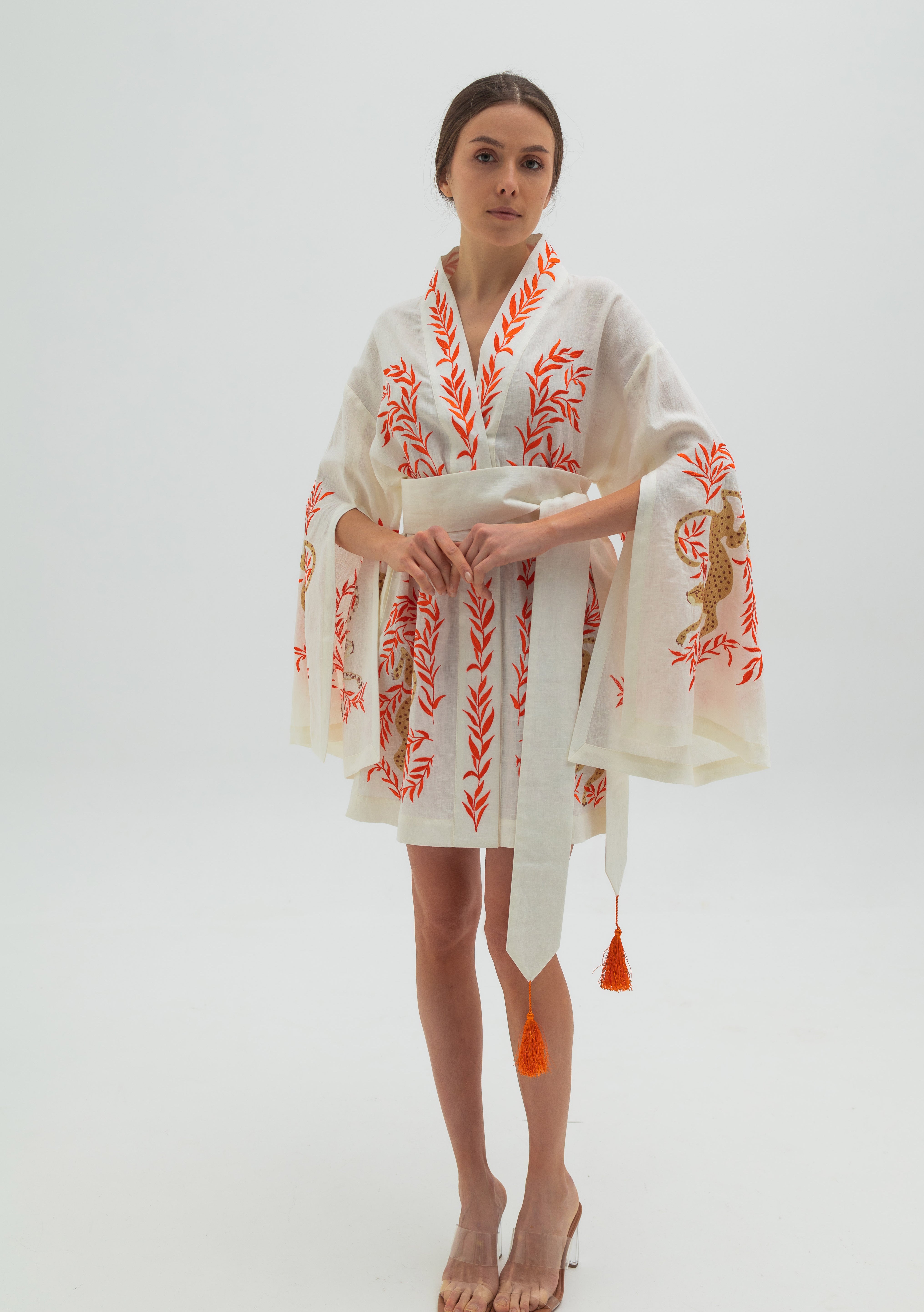 Short kimono dress "Sandra"