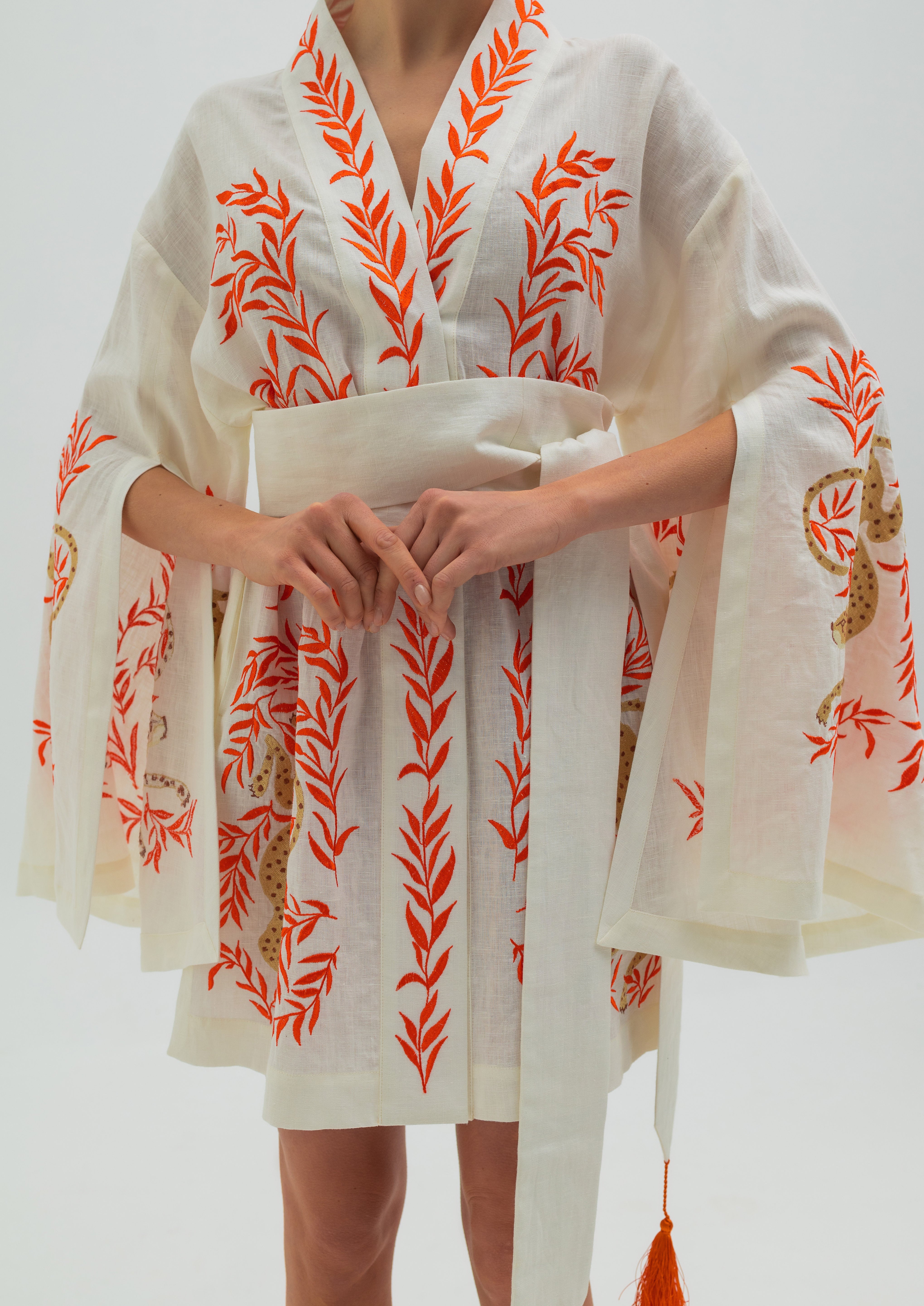 Short kimono dress "Sandra"