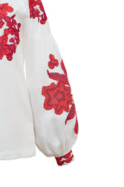 Vyshyvanka "Dana" with embroidered flowers