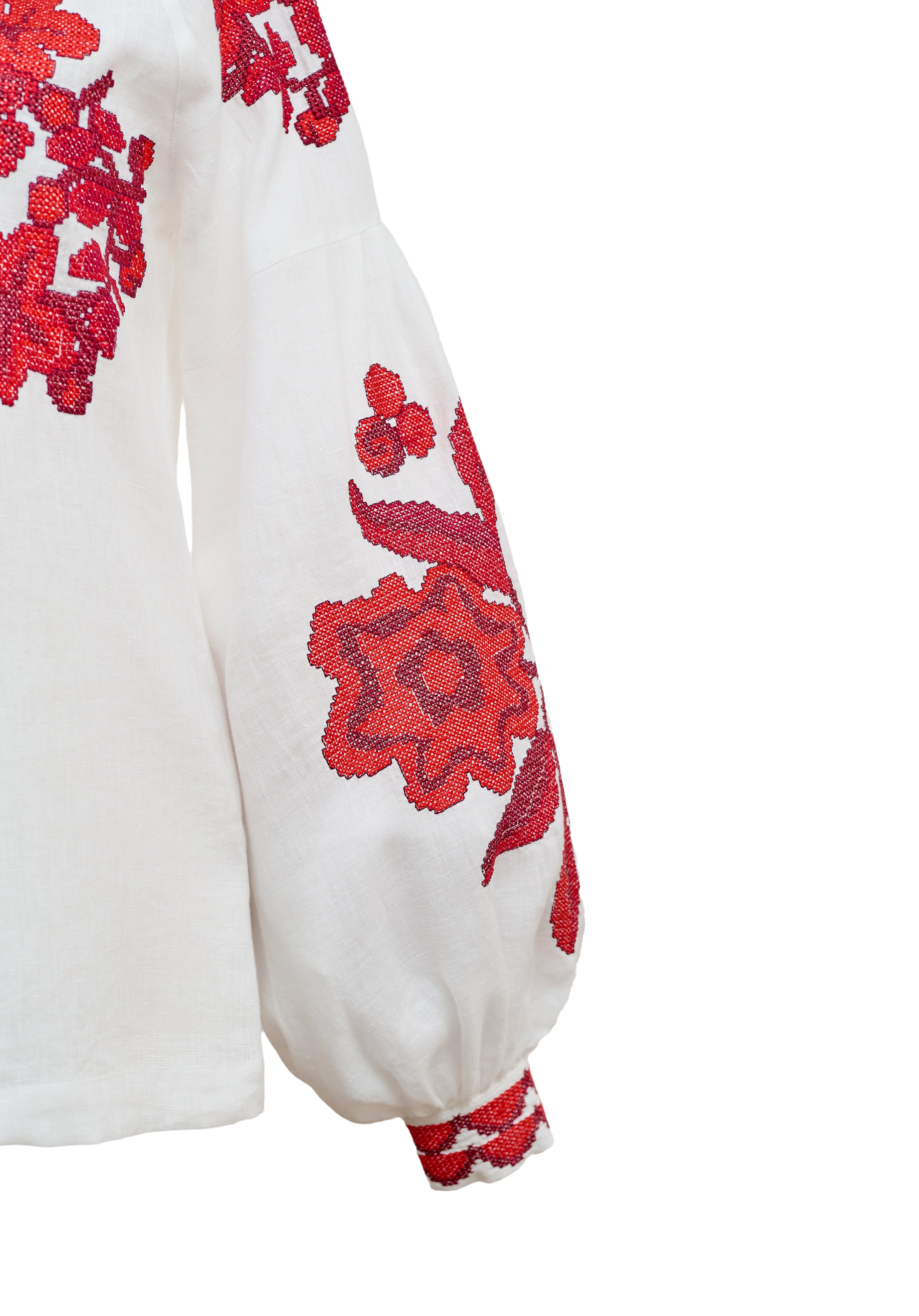 Vyshyvanka "Dana" with embroidered flowers