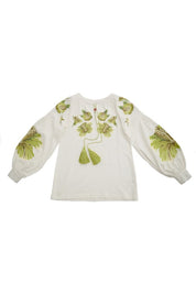 Blouse "Dana" Hibiscus - Green